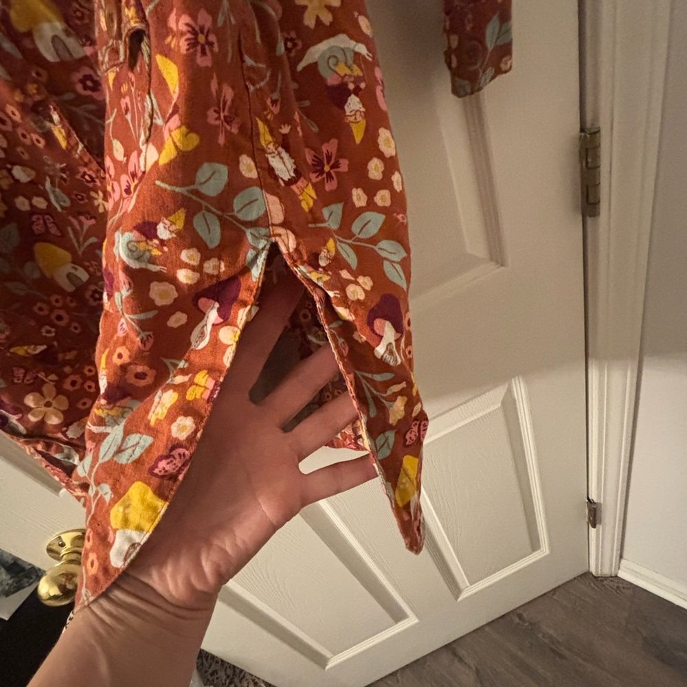 Floral Button-Up Shirt Dress - Picture 2 of 7